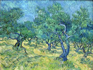 オリーブ園 作： Vincent van Gogh